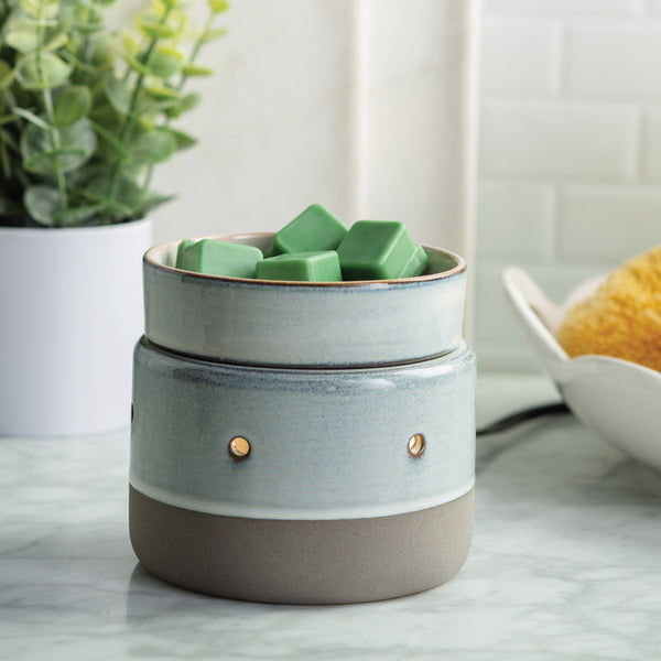 Glazed Concrete 2 in 1 Candle Warmer and Wax Melt Burner