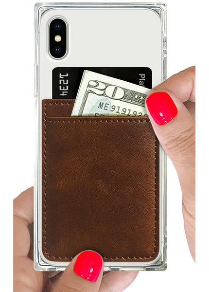 Brown leather Phone Pocket