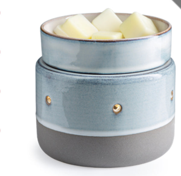 Glazed Concrete 2 in 1 Candle Warmer and Wax Melt Burner