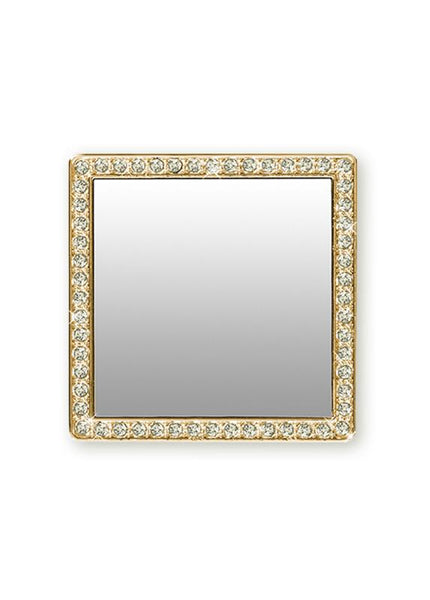 Cell Phone Square with Crystals Mirror