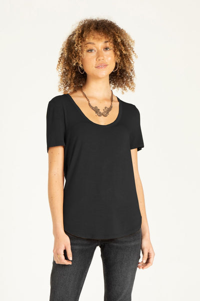 Catalina Scoop Neck Tee by Another Love