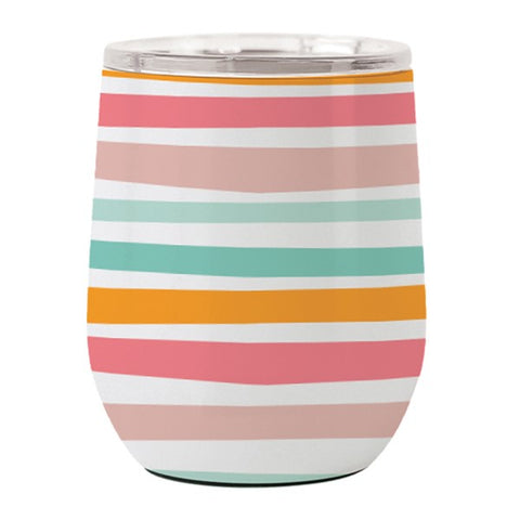 Stainless Drink Tumbler in Swept Away Pattern